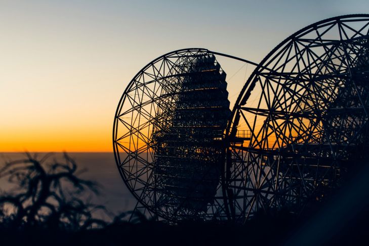 Teleskopy. La Palma, Kanárské ostrovy
