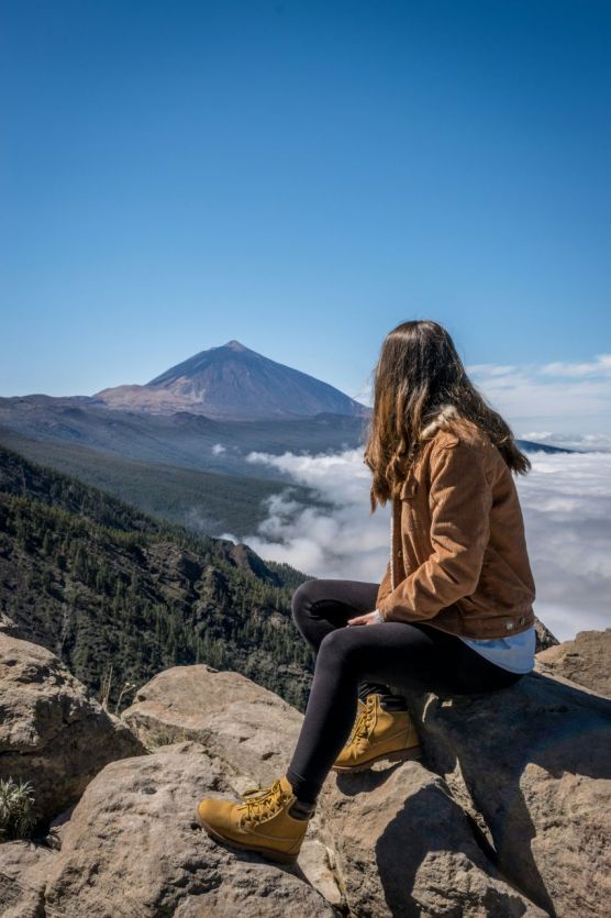 Turistka pod Teide, Tenerife