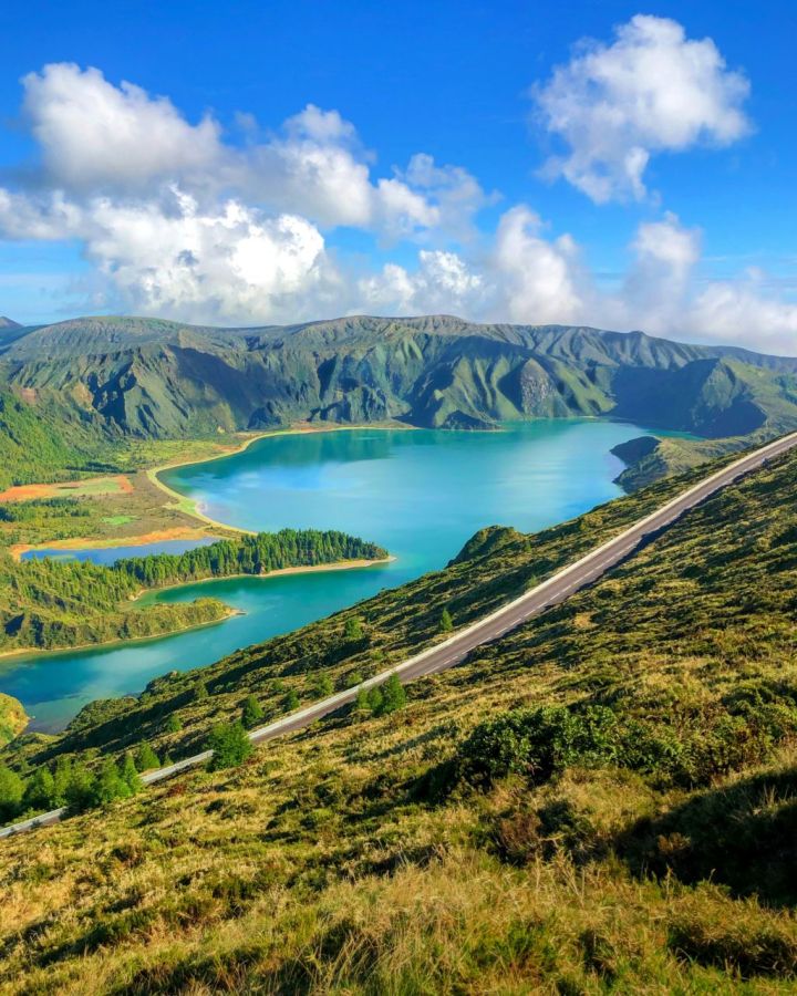 Jezera Lagoa Azul a Lagoa Verde